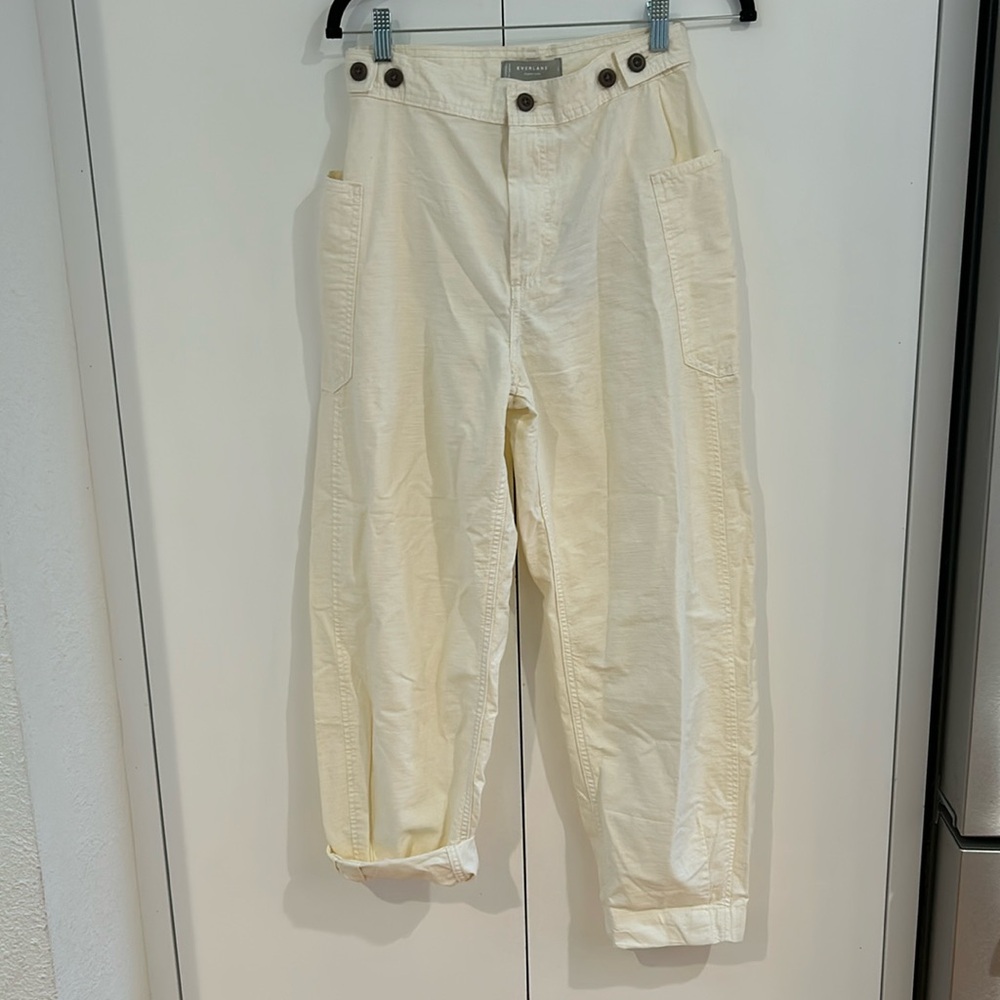 Everlane. The fatigue barrel pant in canvas